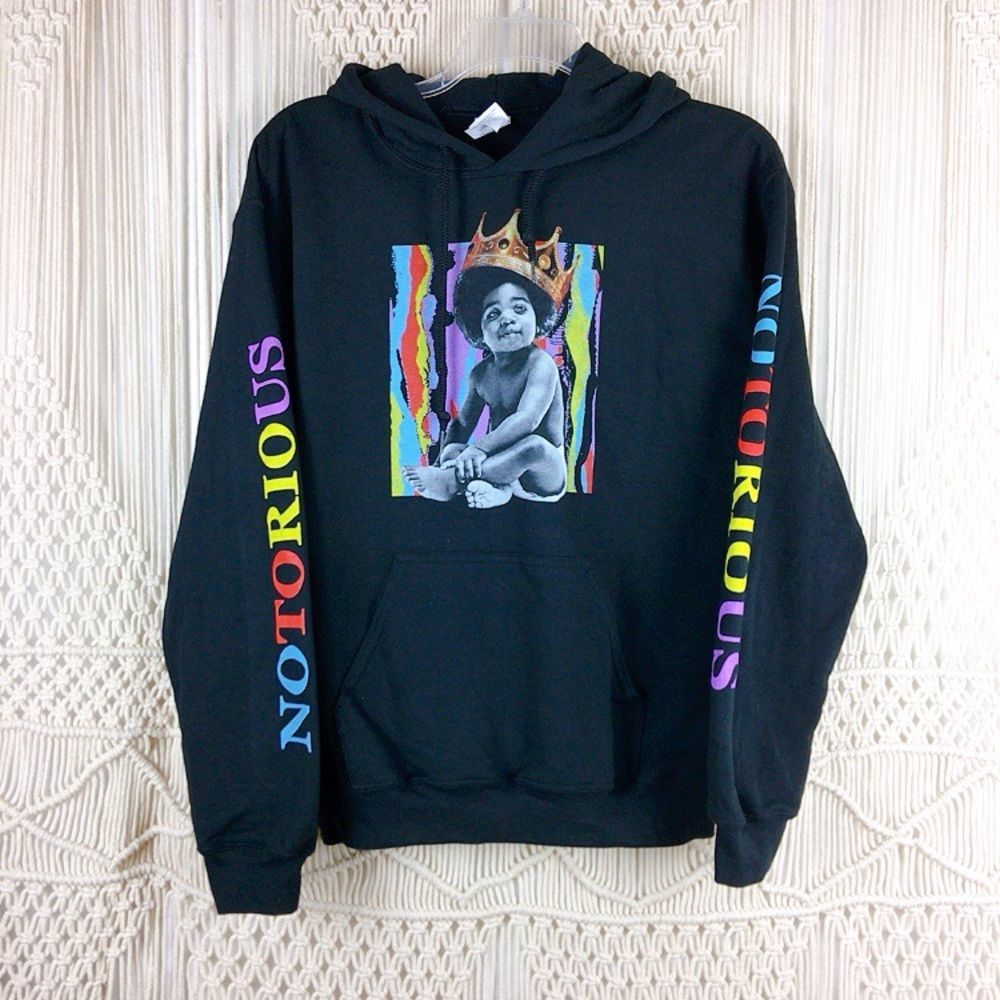Notorious BIG Biggie Black Retro Sweatshirt
